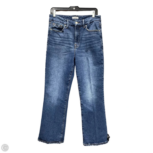 Jeans Straight By Good American In Blue Denim, Size: 10