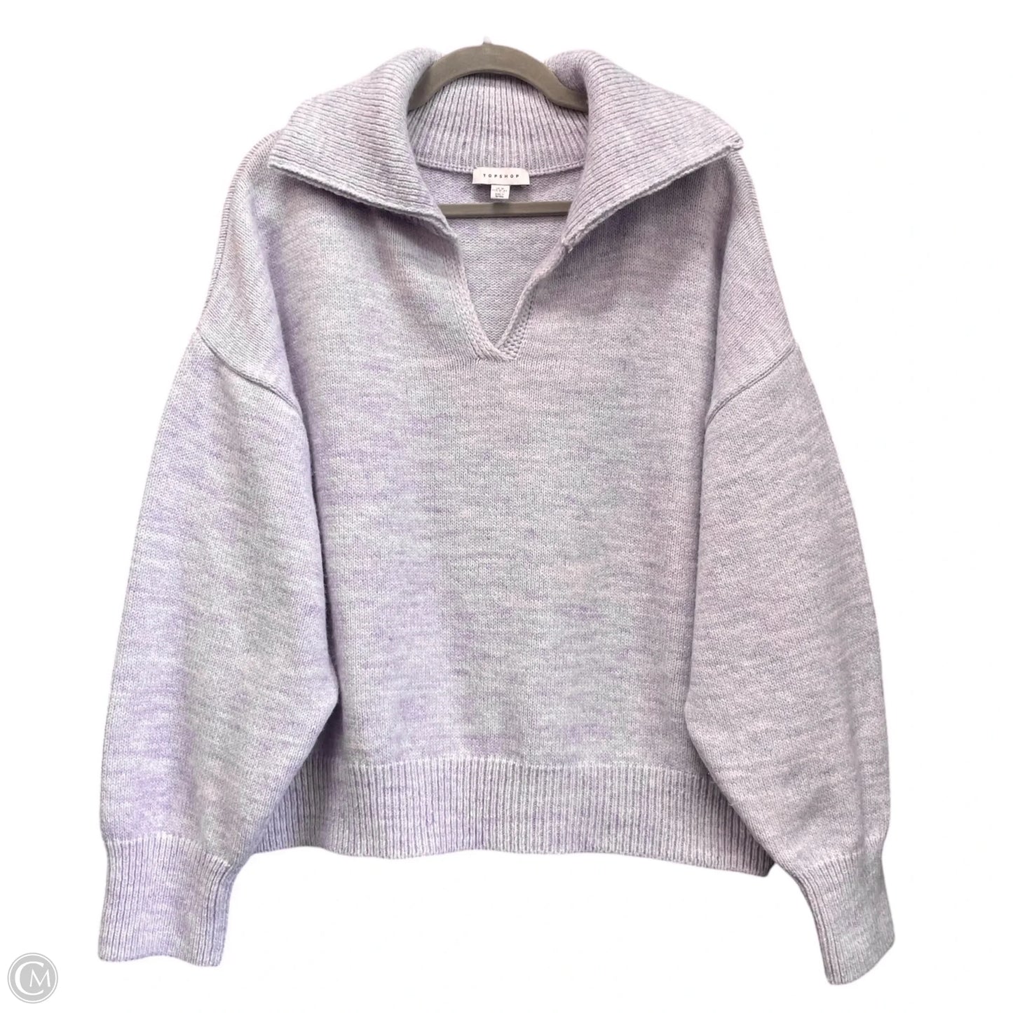 Sweater By Top Shop In Purple, Size: 10
