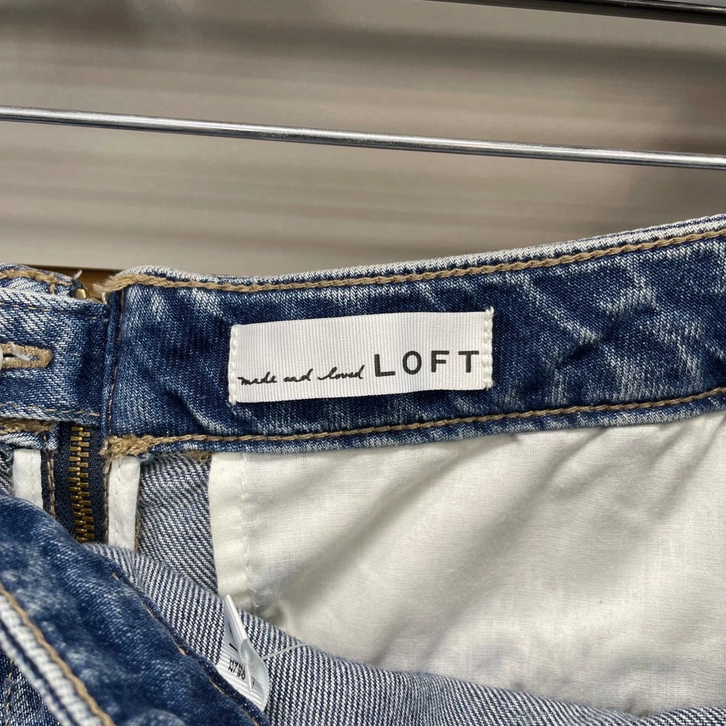 Skirt Maxi By Loft In Blue Denim, Size: 12