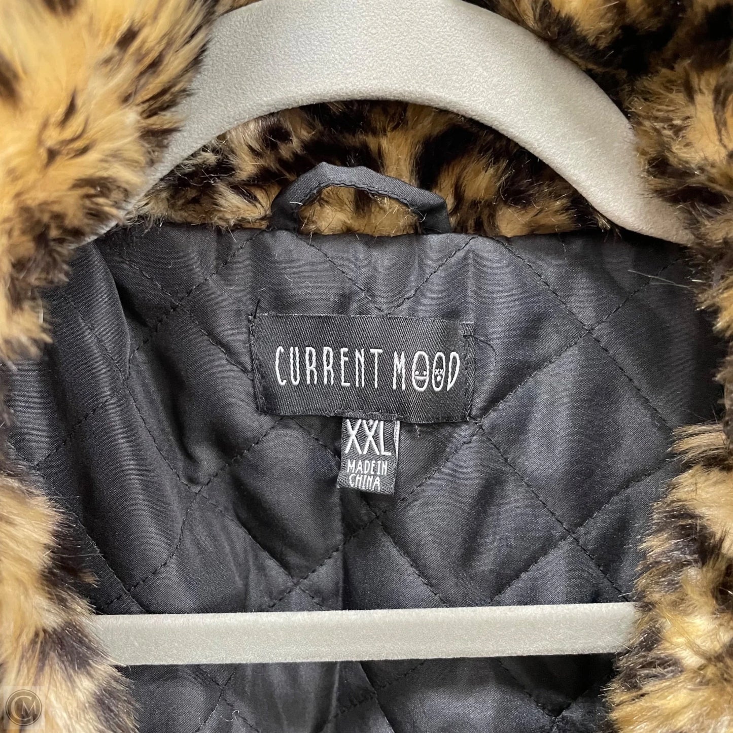 Coat Faux Fur & Sherpa By Clothes Mentor In Animal Print, Size: Xxl