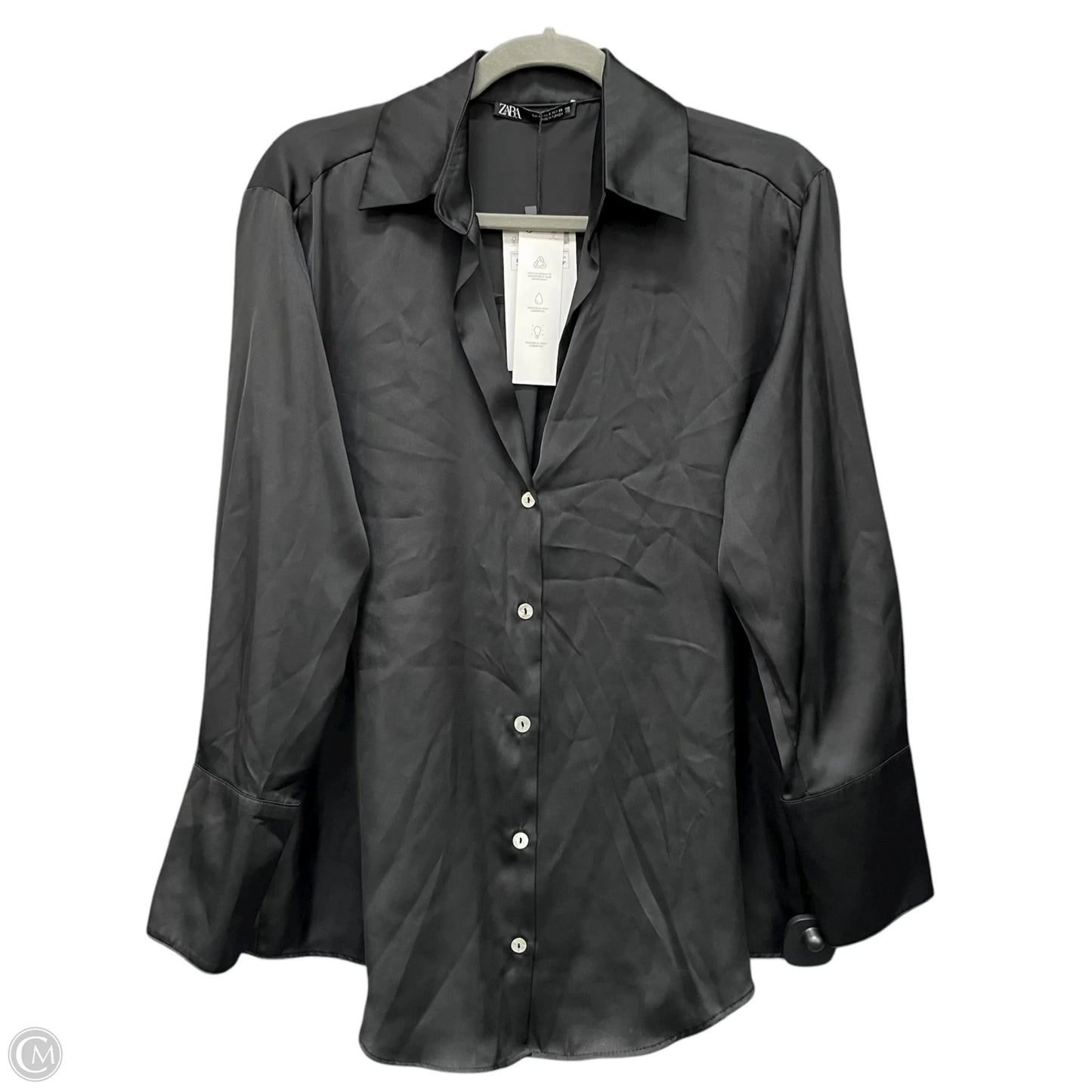 Top Long Sleeve By Cmb In Green, Size: S