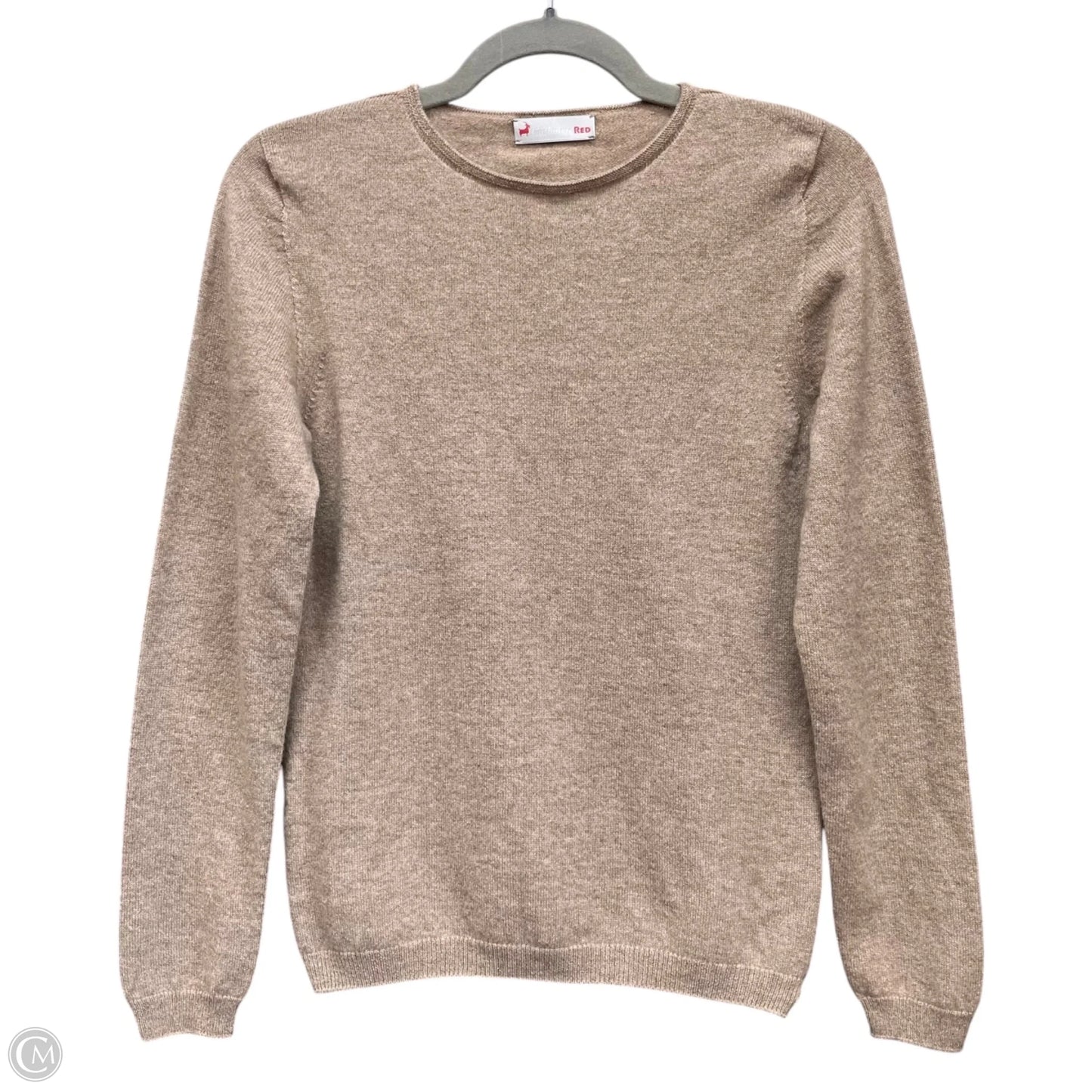 Top Long Sleeve By Cmb In Beige, Size: S