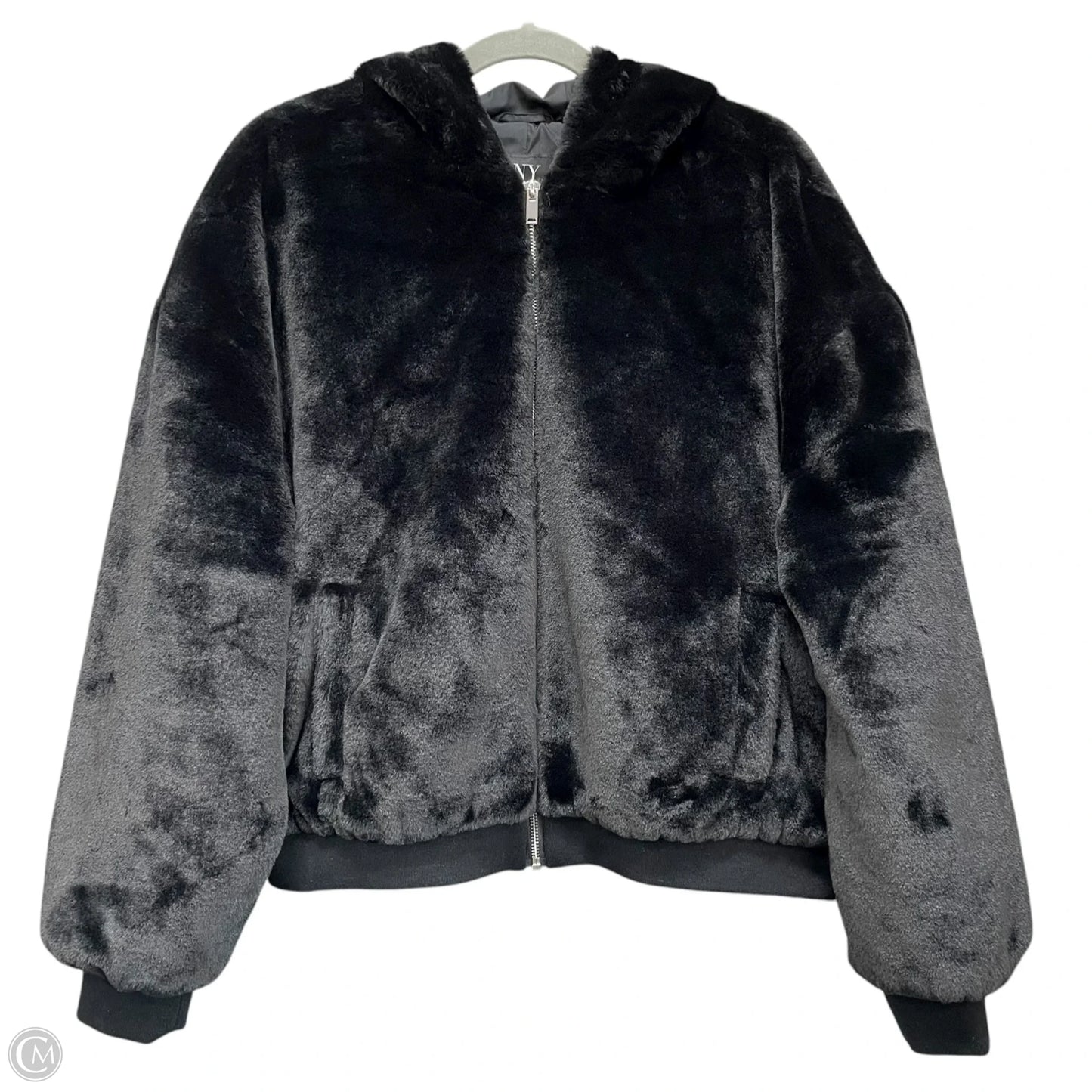 Jacket Faux Fur & Sherpa By New York And Co In Black, Size: Xl