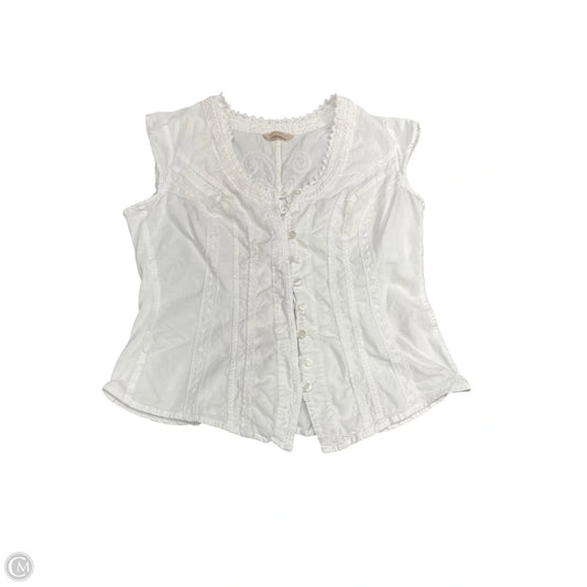 Top Short Sleeve By Soft Surroundings In White, Size: S