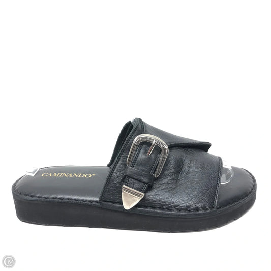 Sandals Flats By Cmb In Black, Size: 8
