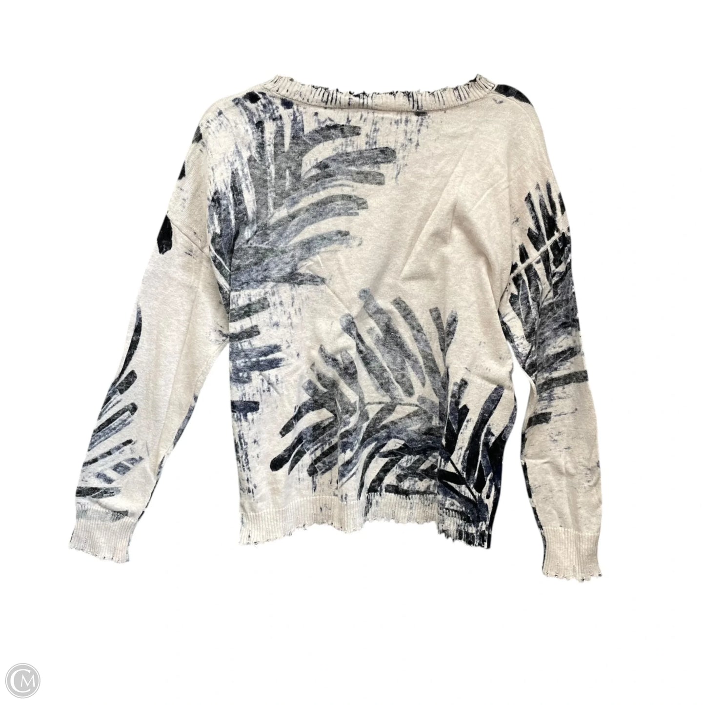 Sweater By Nic + Zoe In Blue & Cream, Size: S