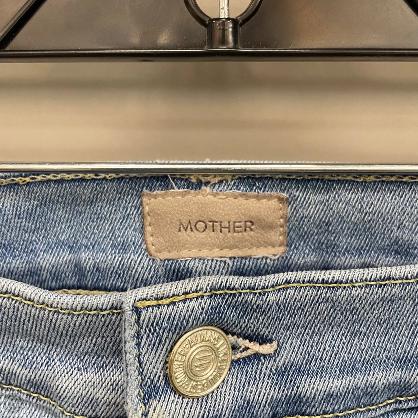 Jeans Boot Cut By Mother In Blue Denim, Size: 16