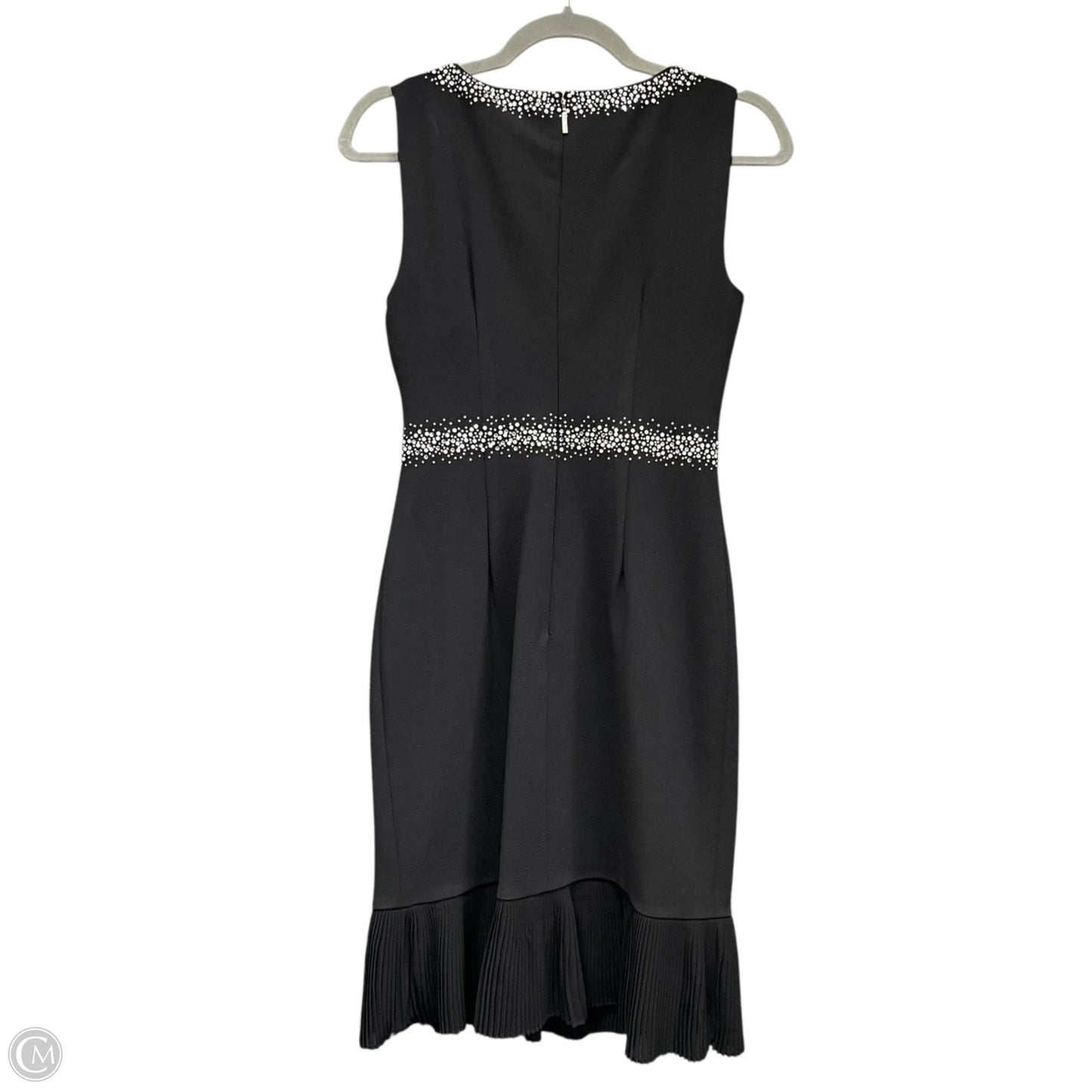 Dress Designer By Karl Lagerfeld In Black & Cream, Size: 2