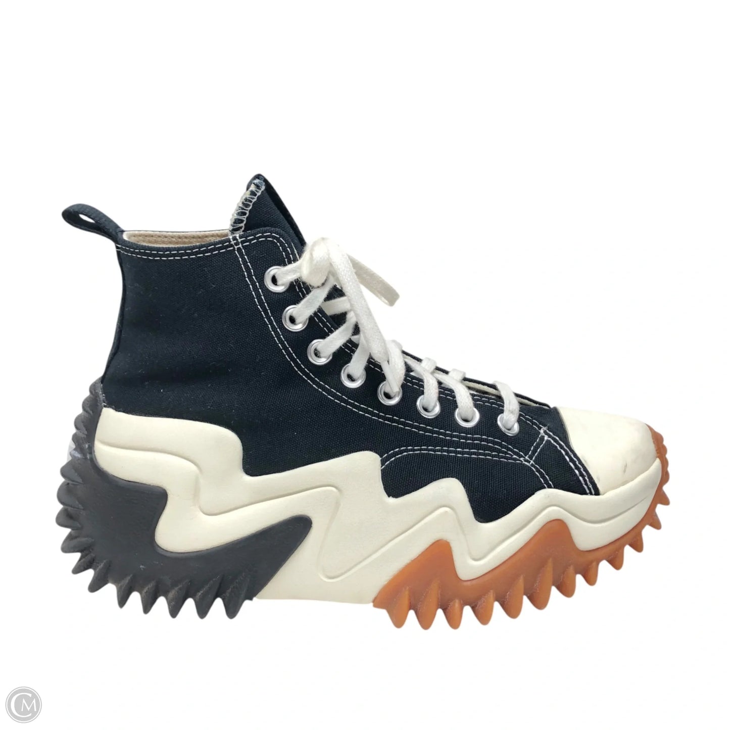 Shoes Sneakers Platform By Converse In Black & White, Size: 9