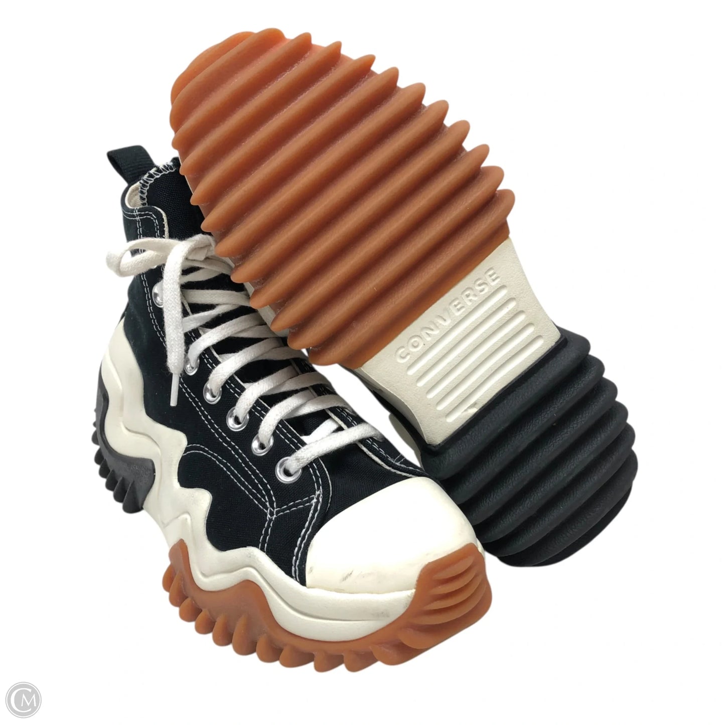 Shoes Sneakers Platform By Converse In Black & White, Size: 9