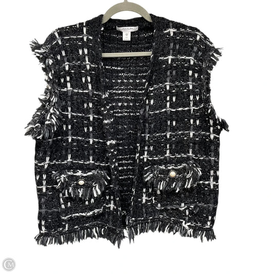 Vest Other By Anna & Ava In Black & White, Size: Osfm