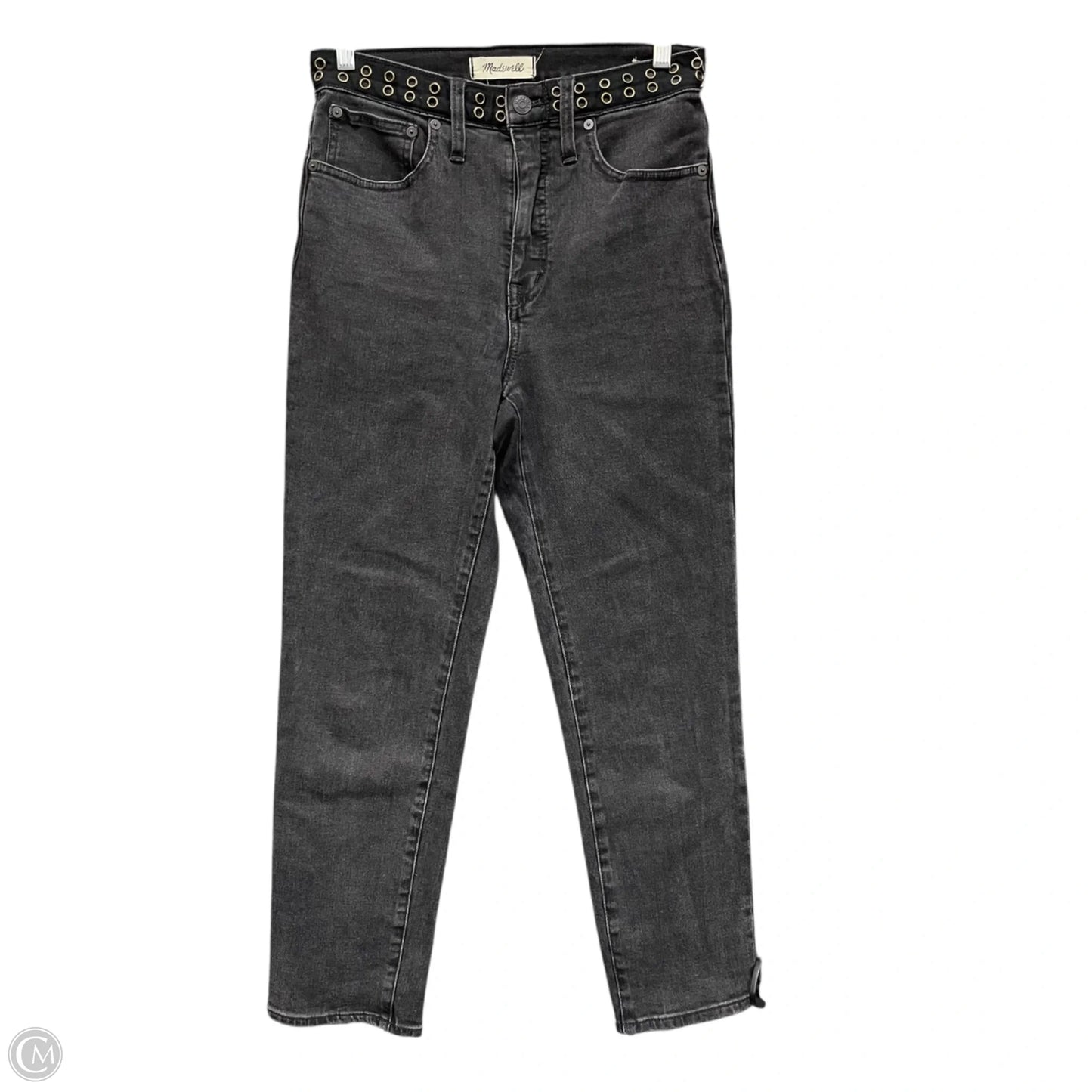 Jeans Straight By Madewell In Black Denim, Size: 4
