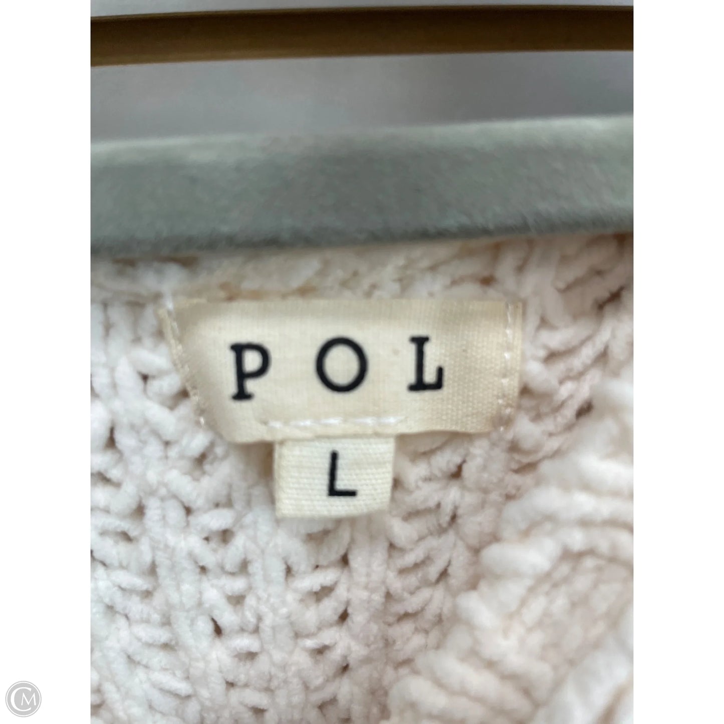Sweater By Pol In Brown & Cream, Size: L
