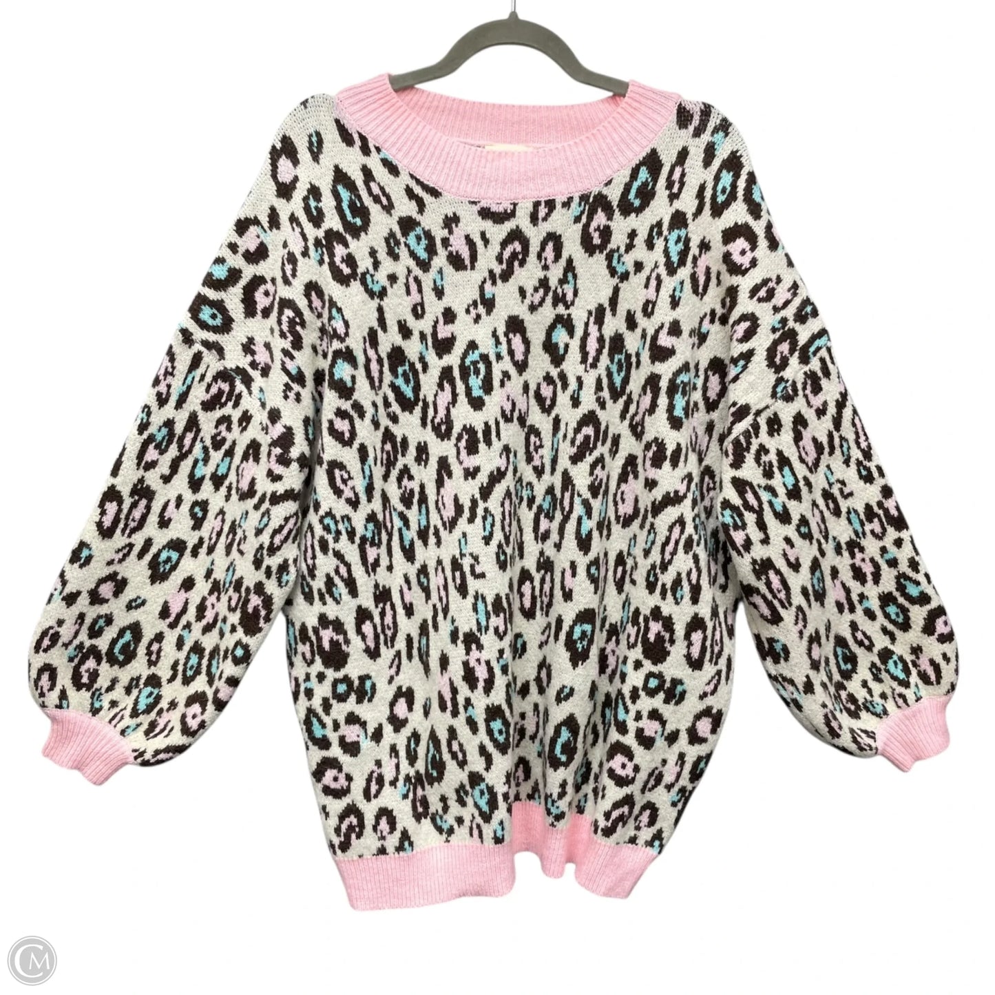 Sweater By Clothes Mentor In Animal Print, Size: L
