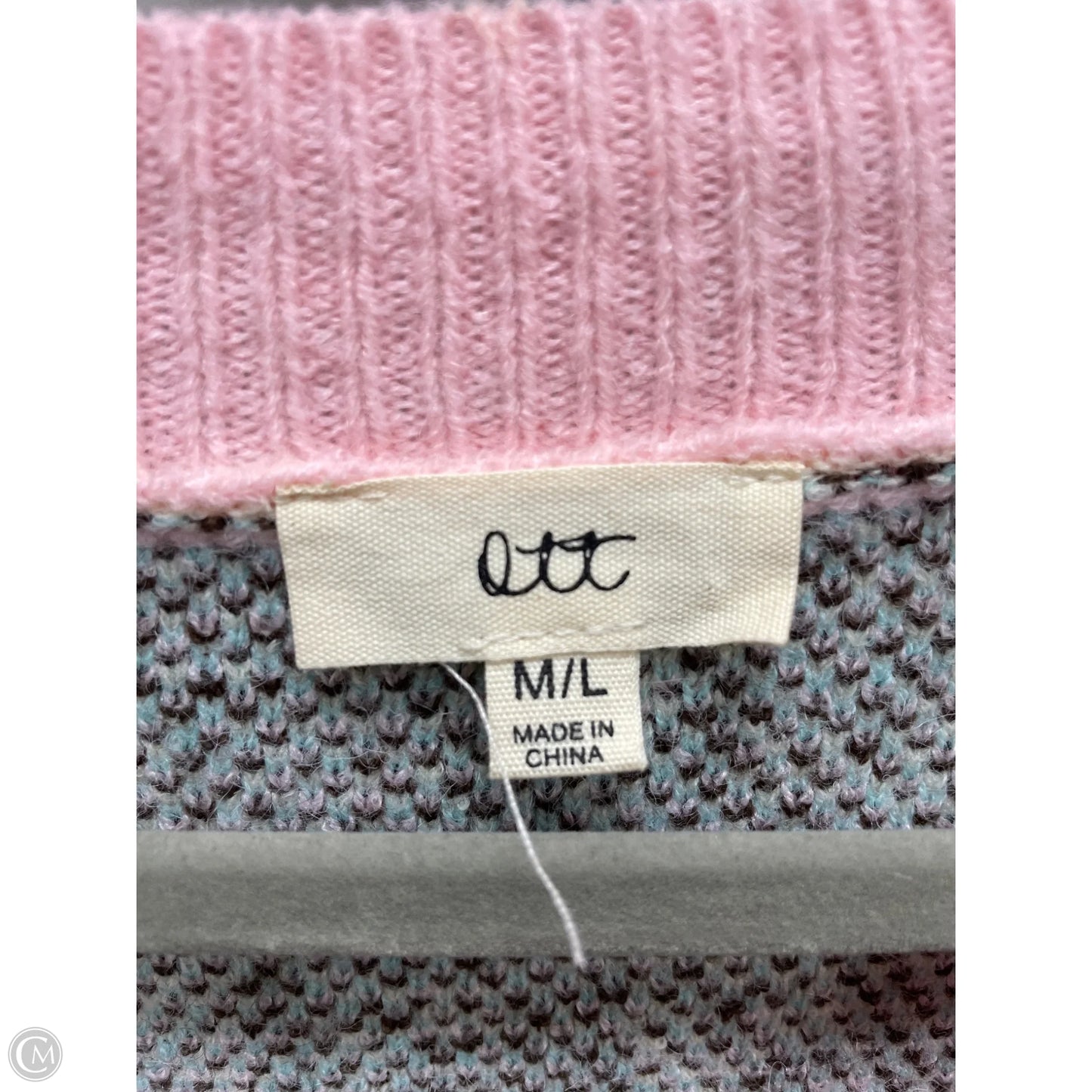 Sweater By Clothes Mentor In Animal Print, Size: L