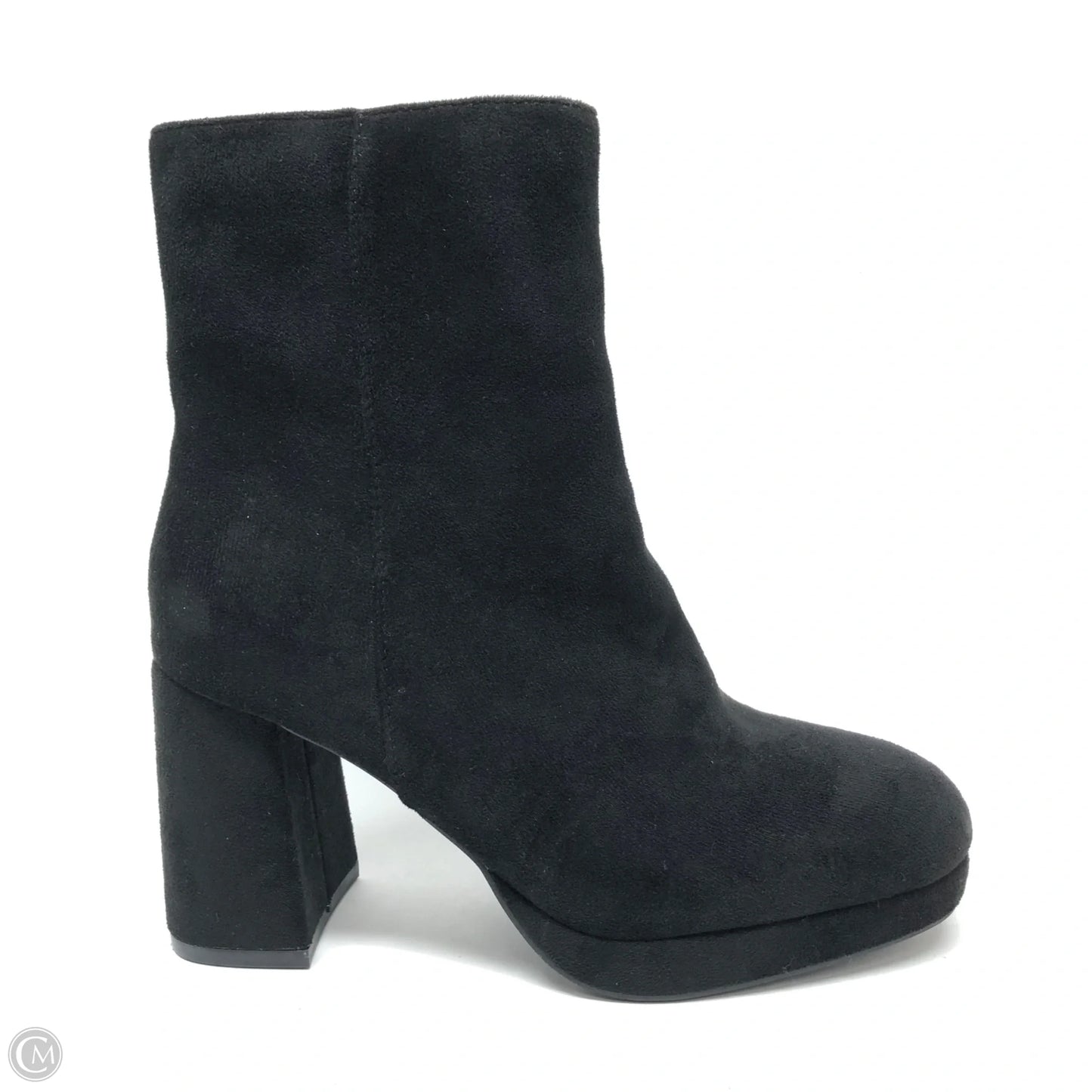 Boots Ankle Heels By Clothes Mentor In Black, Size: 8