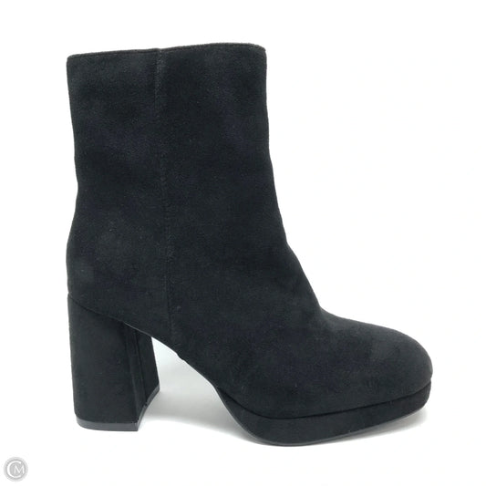Boots Ankle Heels By Clothes Mentor In Black, Size: 8