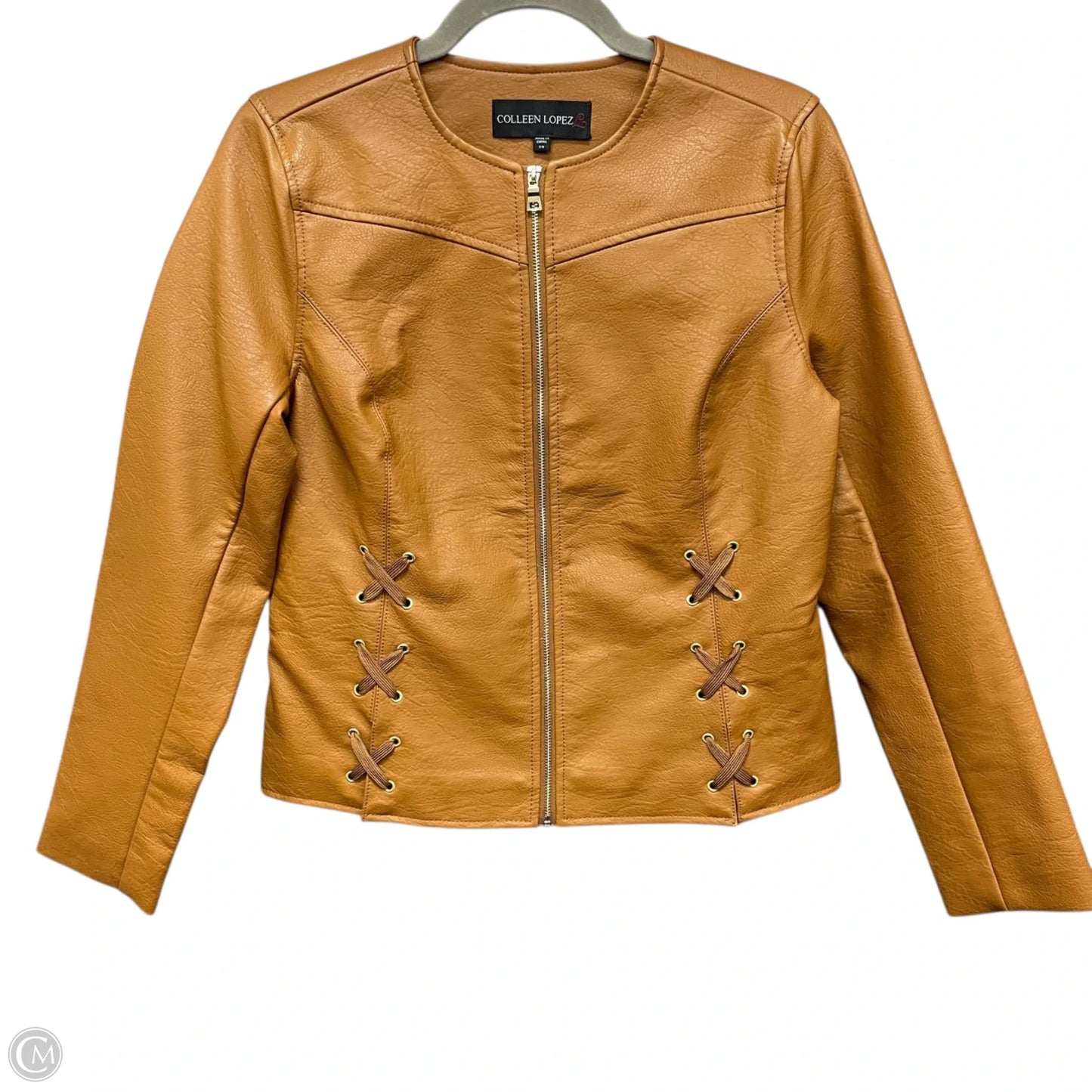 Jacket Moto By Colleen Lopez In Tan, Size: Xs