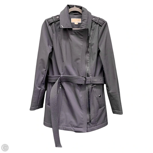 Coat Trench Coat By Michael By Michael Kors In Grey, Size: S