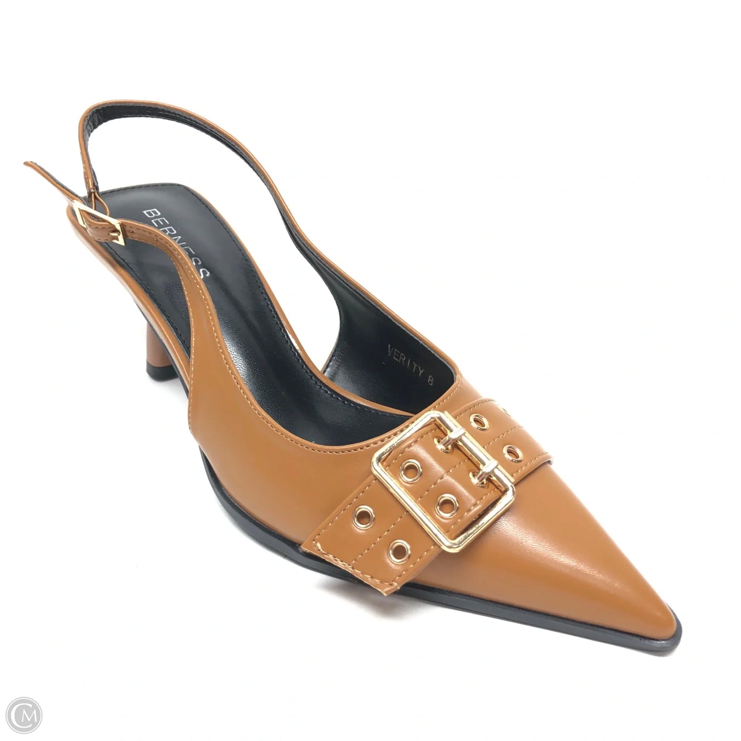 Shoes Heels Kitten By Clothes Mentor In Brown, Size: 8