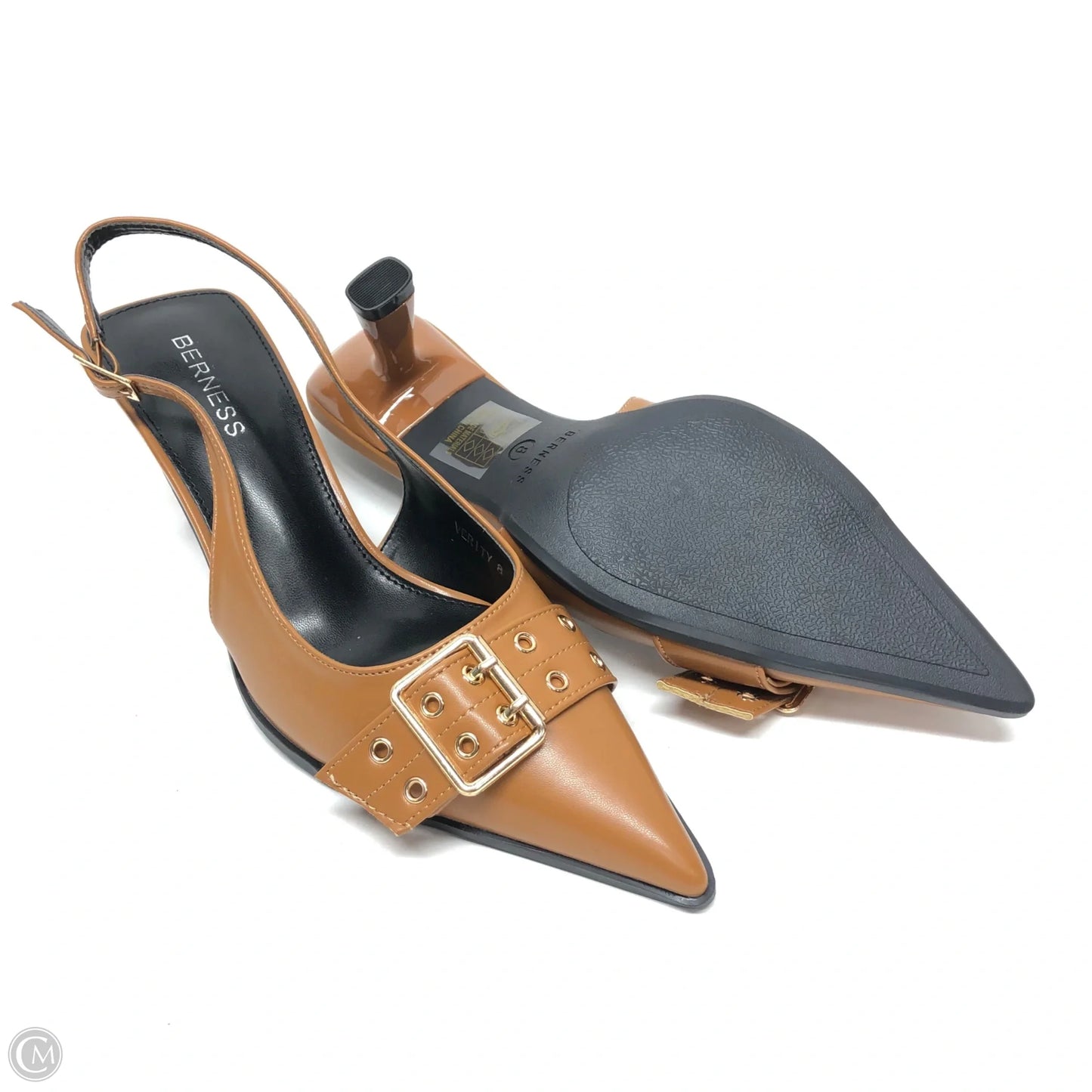 Shoes Heels Kitten By Clothes Mentor In Brown, Size: 8