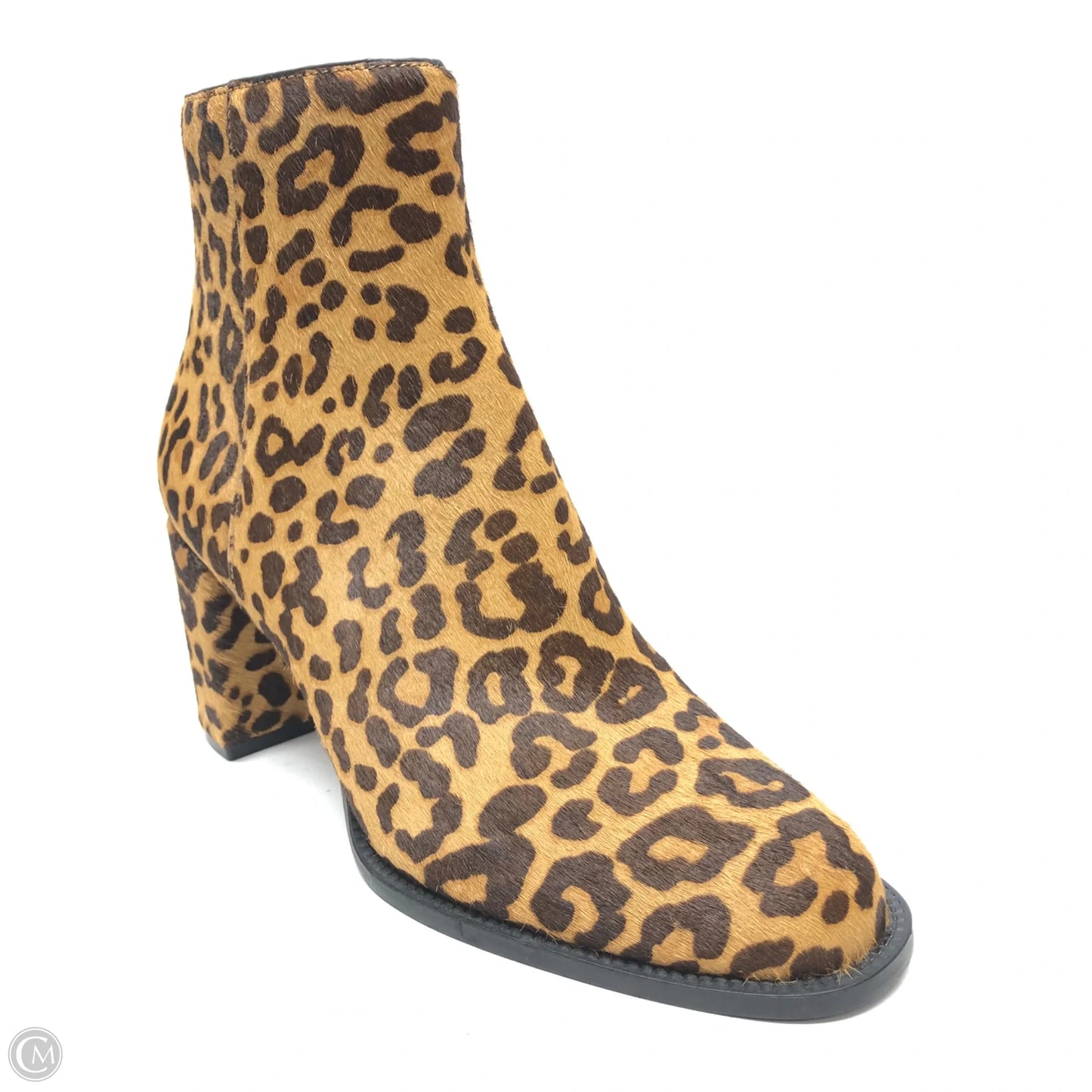 Boots Ankle Heels By Steve Madden In Animal Print, Size: 7.5