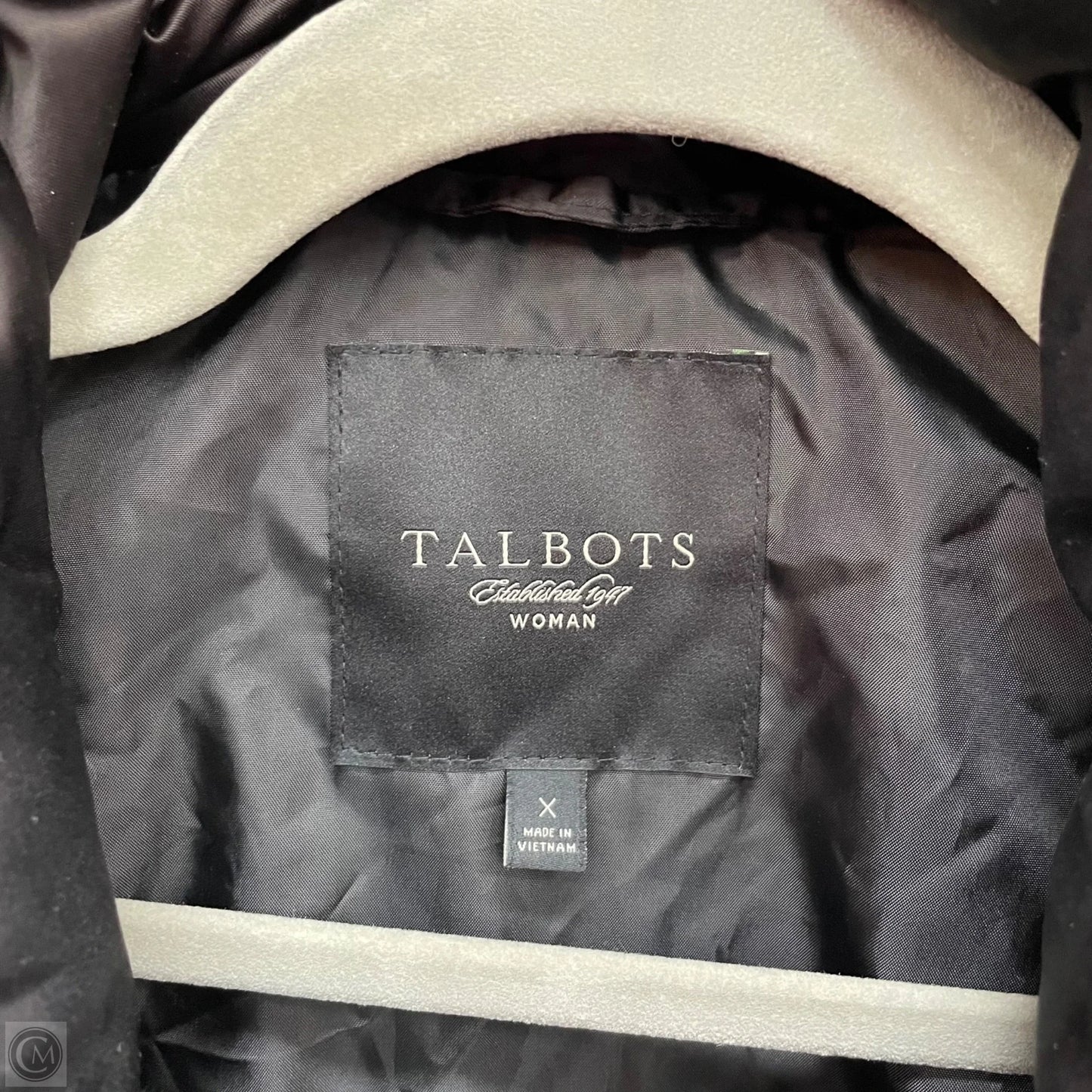 Vest Puffer & Quilted By Talbots In Black, Size: Xl