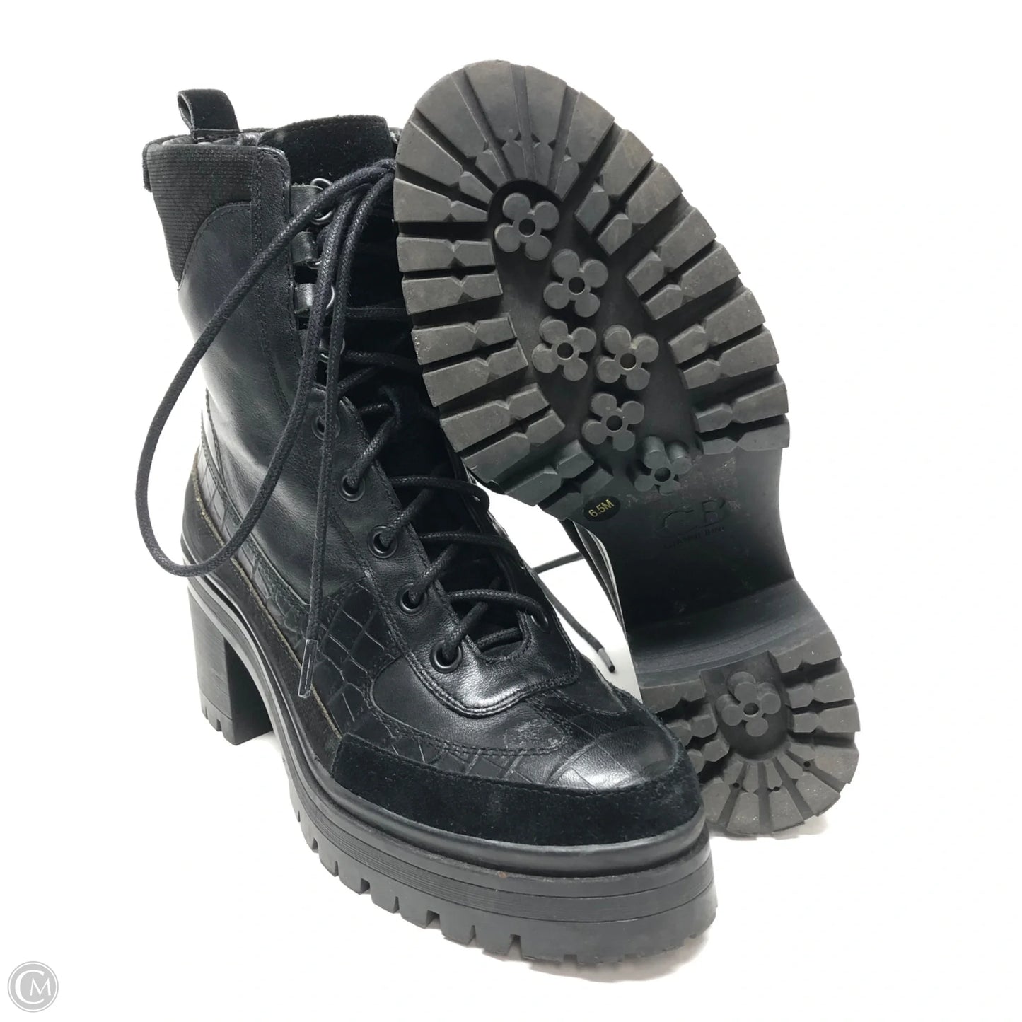 Boots Ankle Heels By Gianni Bini In Black, Size: 6.5