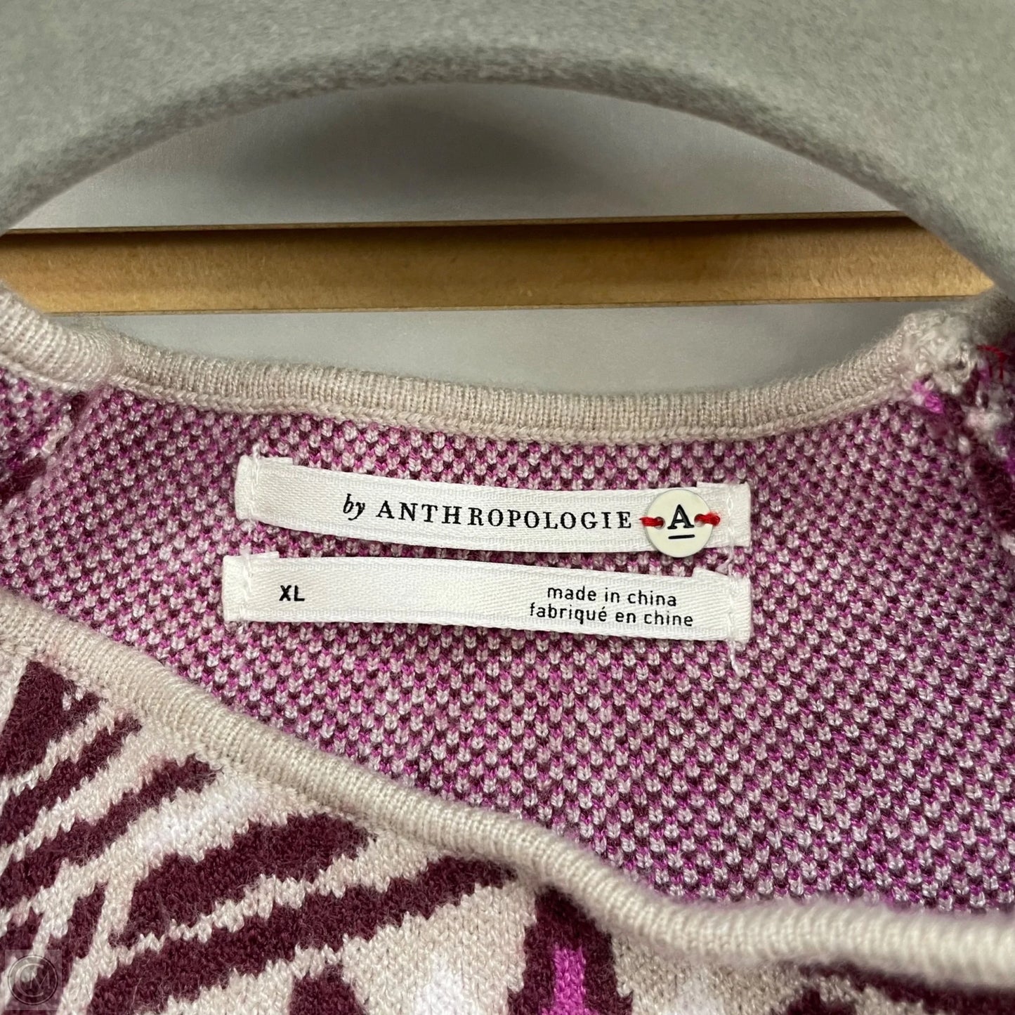 Sweater By Anthropologie In Taupe, Size: Xl