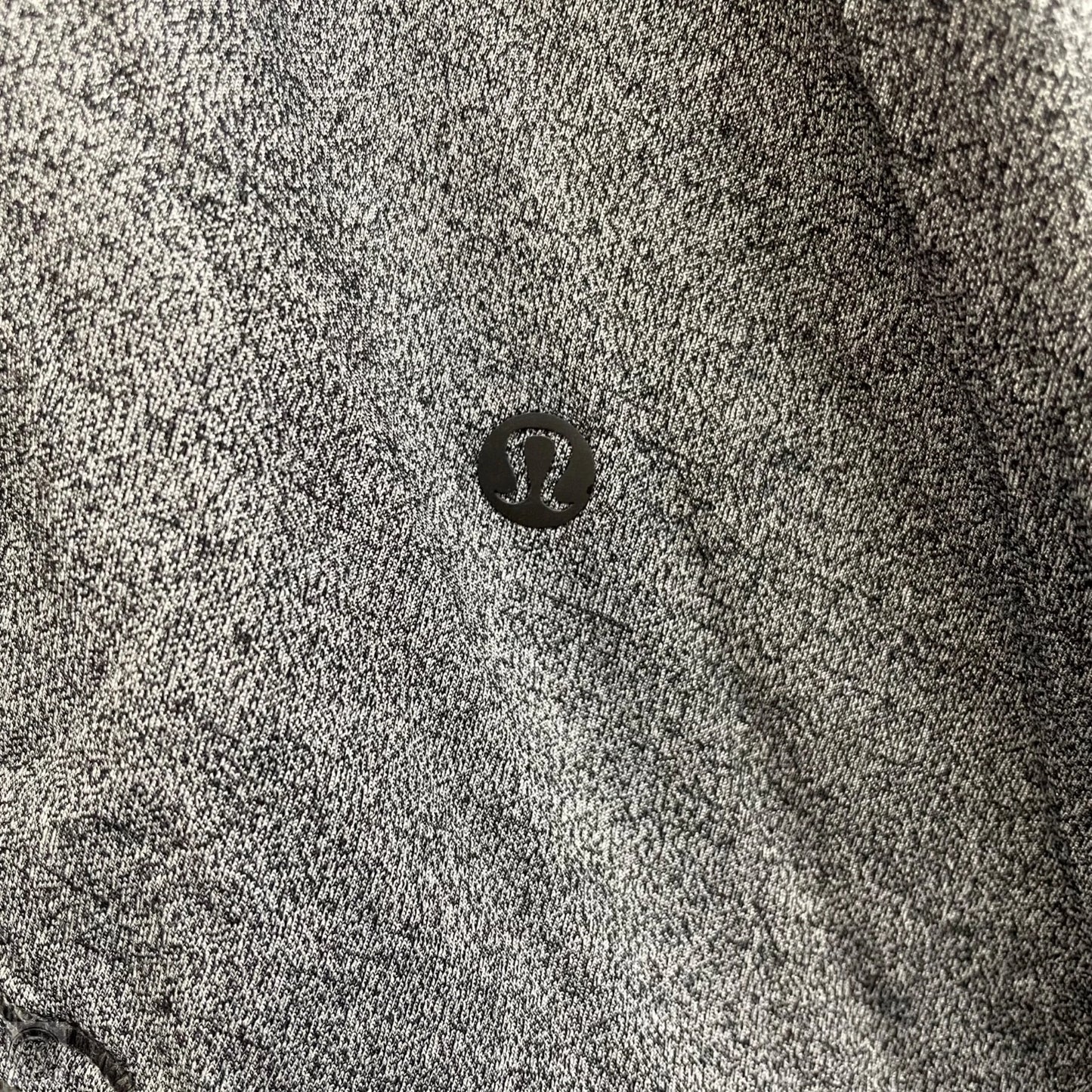 Athletic Top Short Sleeve By Lululemon In Grey, Size: M