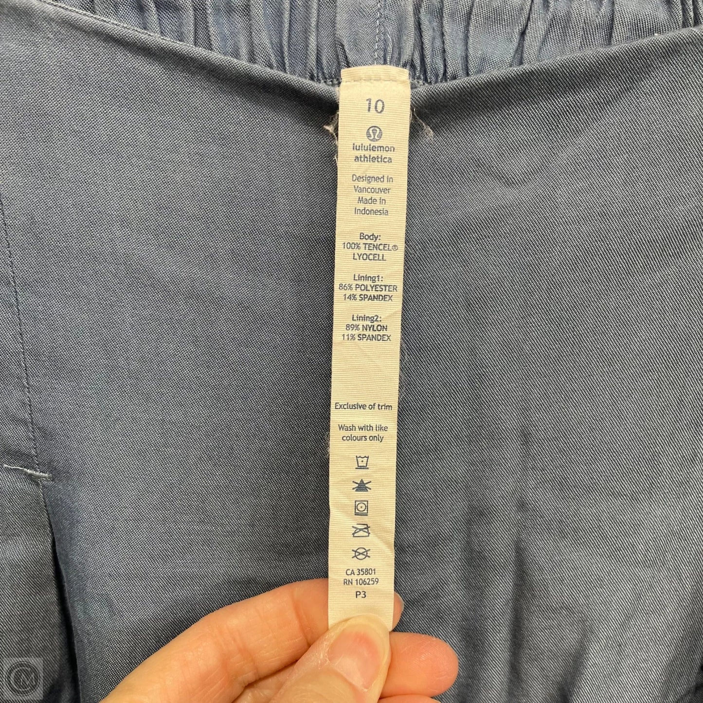 Pants Wide Leg By Lululemon In Blue, Size: 10