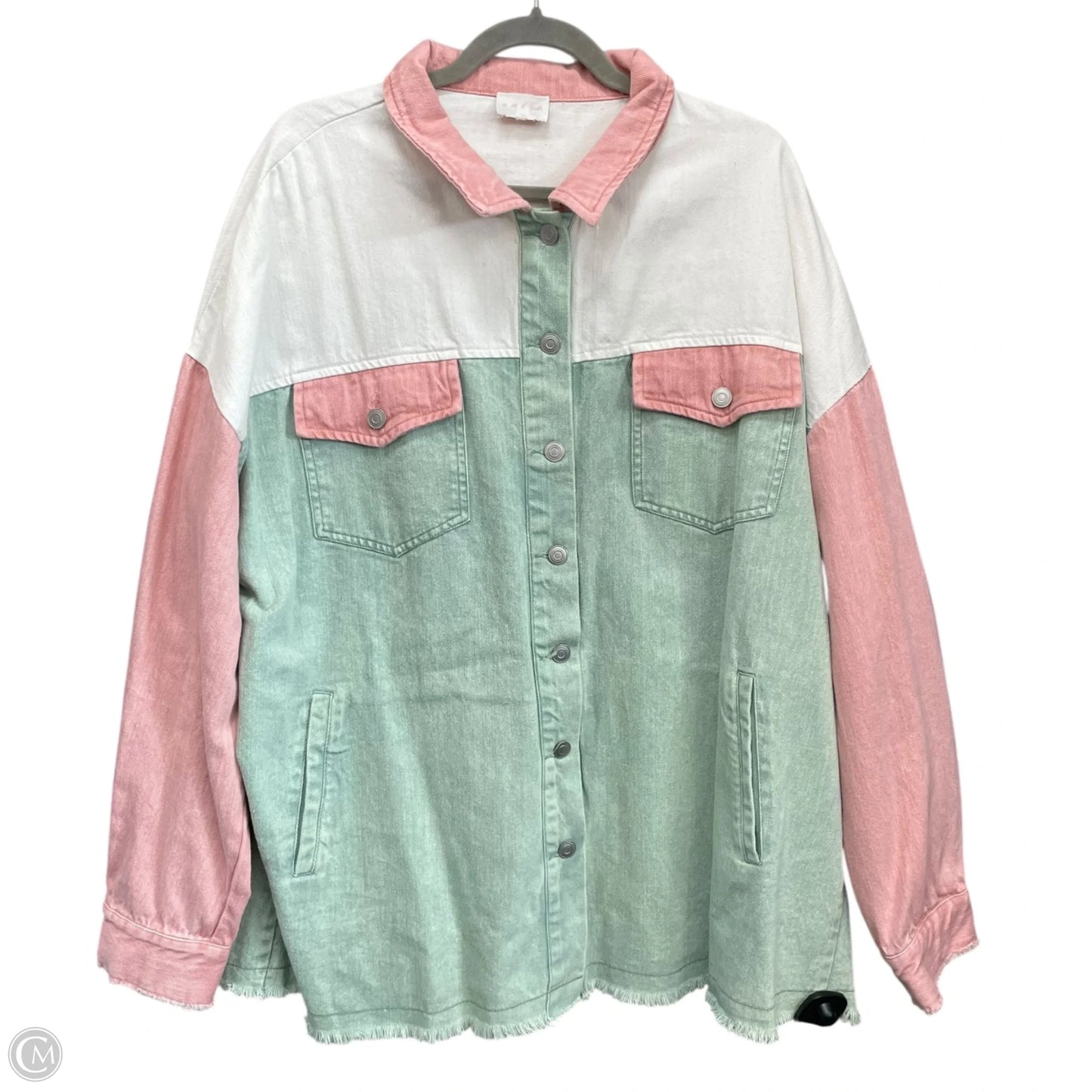 Jacket Shirt By Entro In Multi-colored, Size: Xl