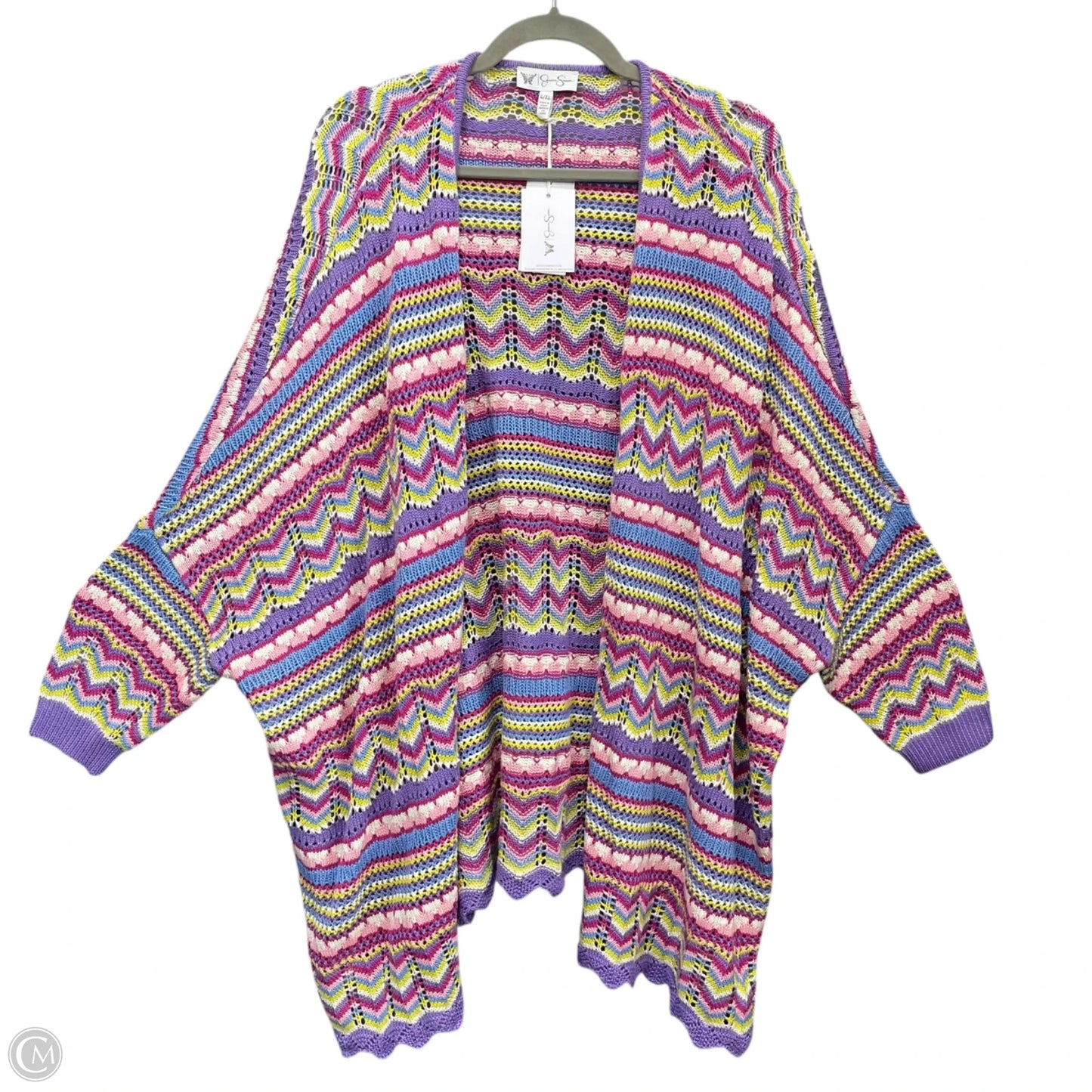 Sweater Cardigan By Jessica Simpson In Multi-colored, Size: Xl
