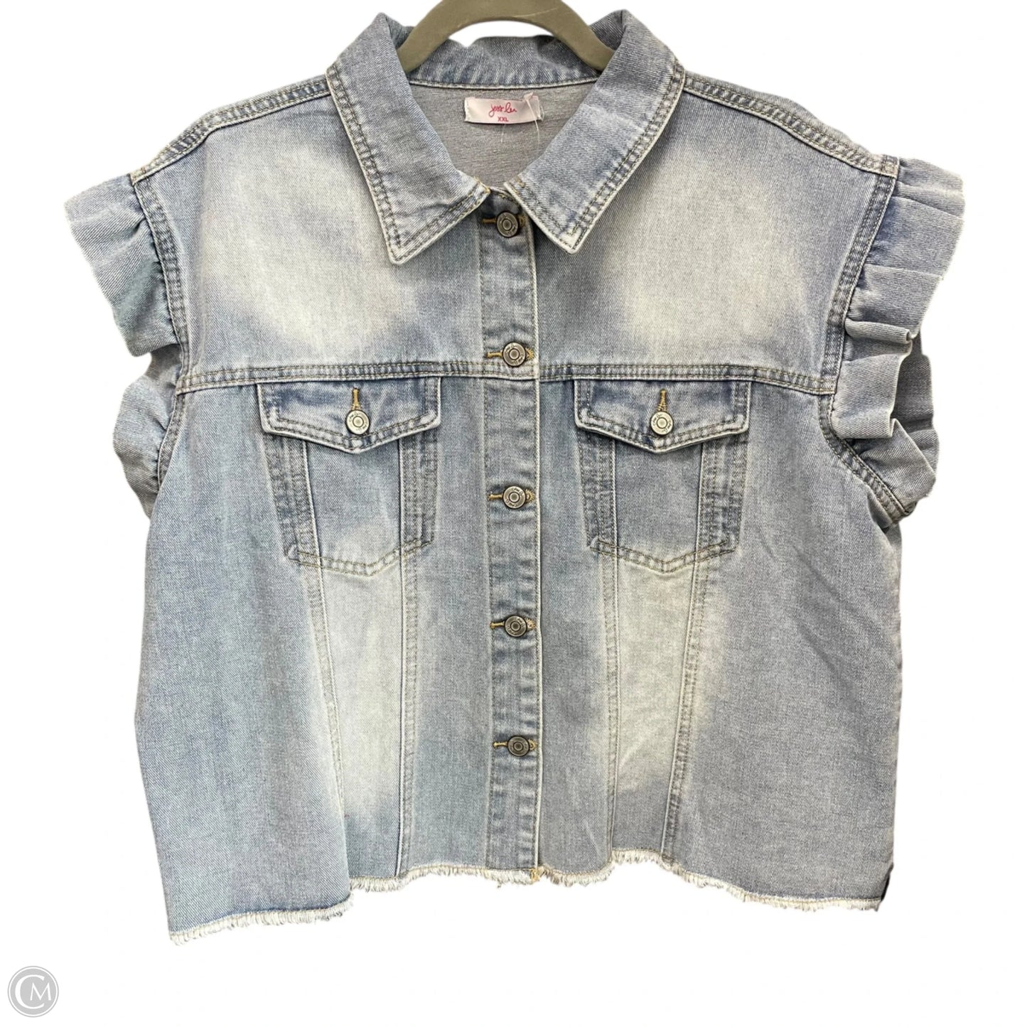 Vest Other By Jess Lea In Blue Denim, Size: Xxl