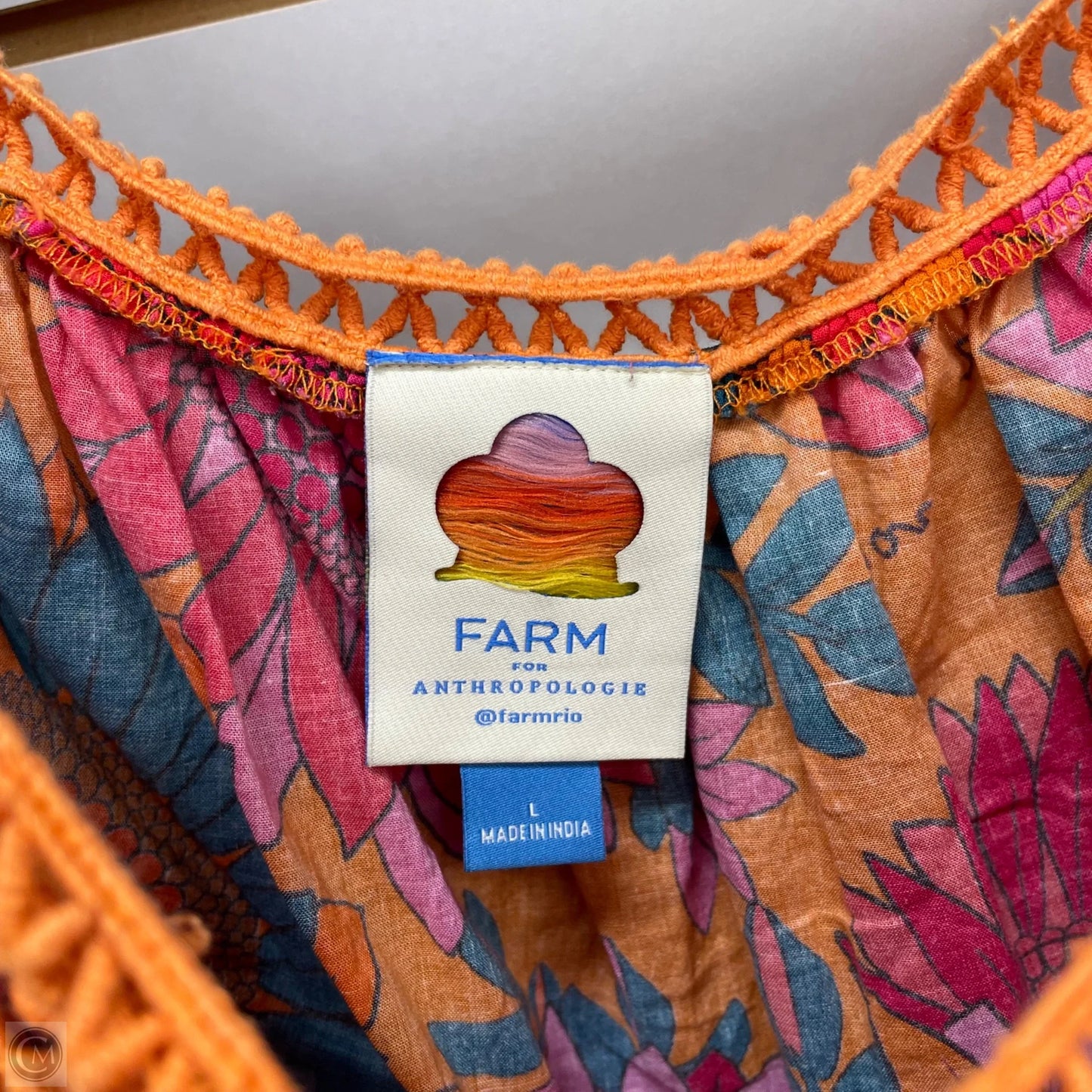 Blouse 3/4 Sleeve By Farm Rio In Multi-colored, Size: L