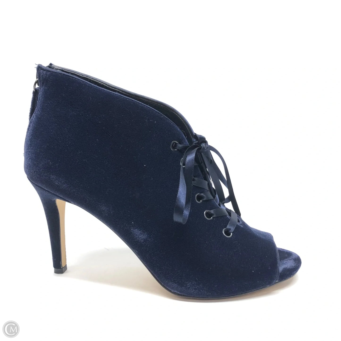 Boots Ankle Heels By White House Black Market In Navy, Size: 8