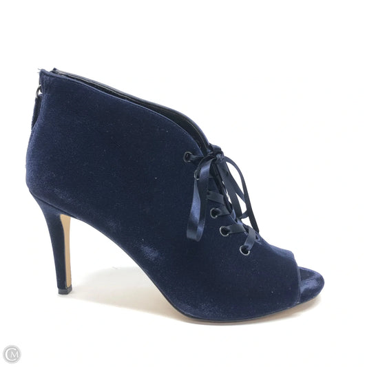 Boots Ankle Heels By White House Black Market In Navy, Size: 8