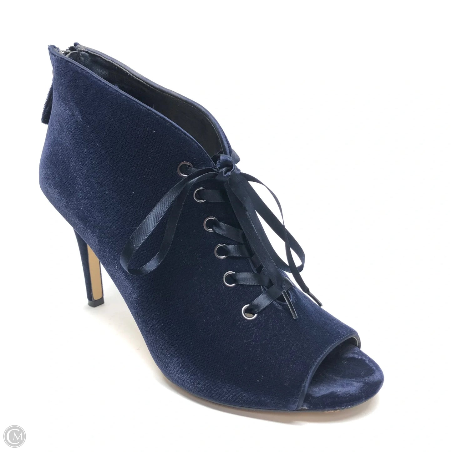 Boots Ankle Heels By White House Black Market In Navy, Size: 8