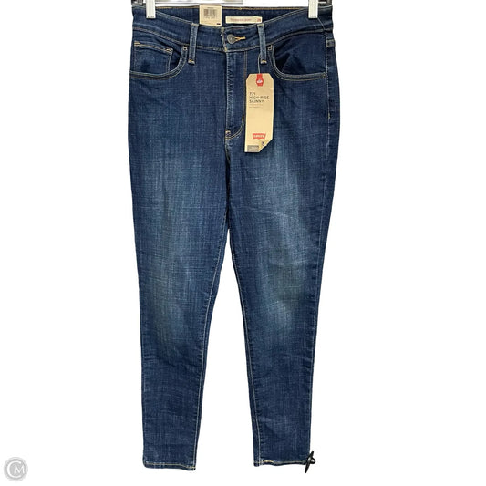 Jeans Skinny By Levis In Blue Denim, Size: 6