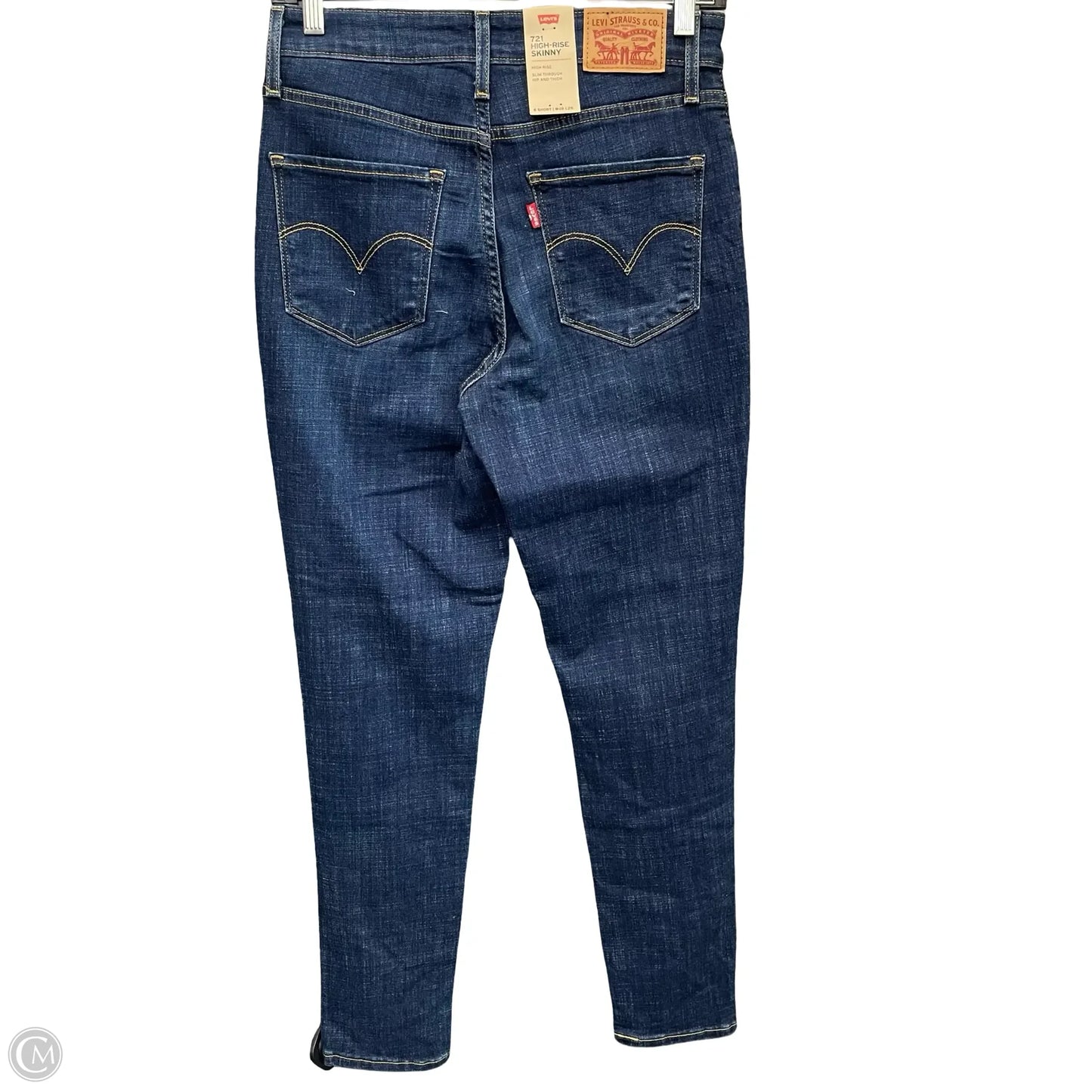 Jeans Skinny By Levis In Blue Denim, Size: 6