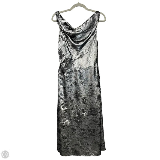 Dress Party Midi By Dkny In Black & Silver, Size: 6
