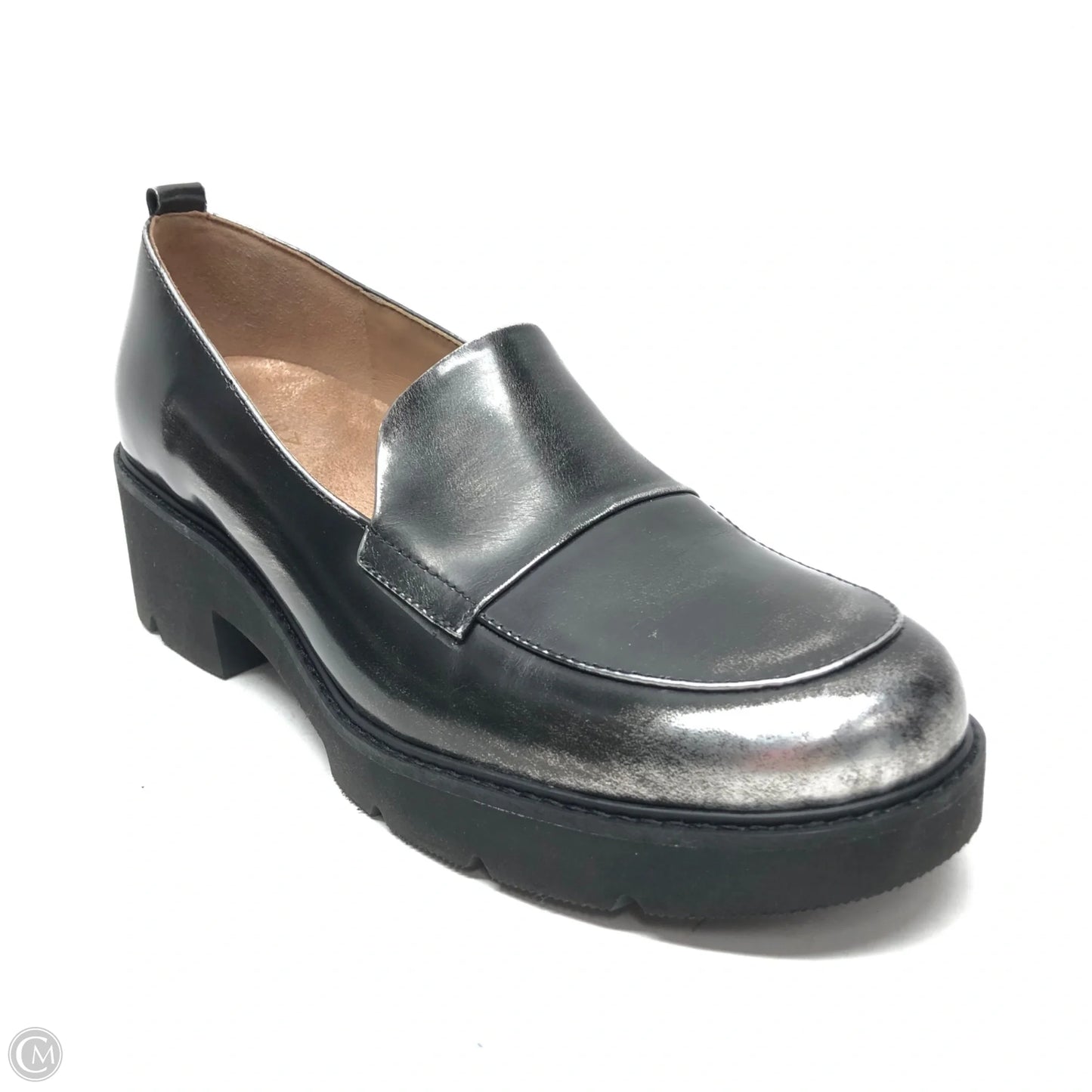 Shoes Heels Block By Naturalizer In Black & Silver, Size: 9.5