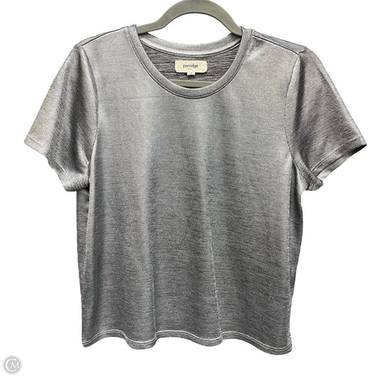 Top Short Sleeve Basic By Porridge In Silver, Size: M