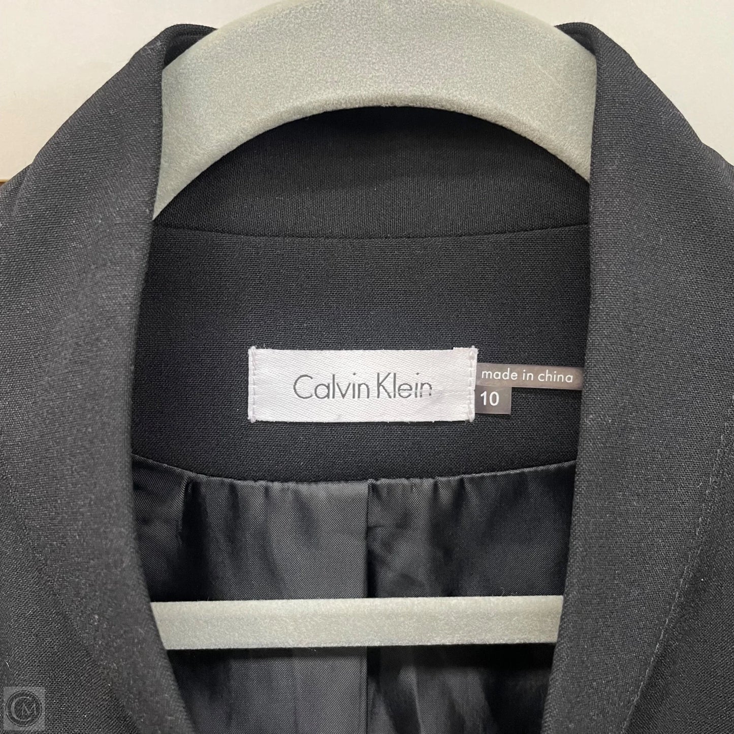 Dress Work By Calvin Klein In Black, Size: 10
