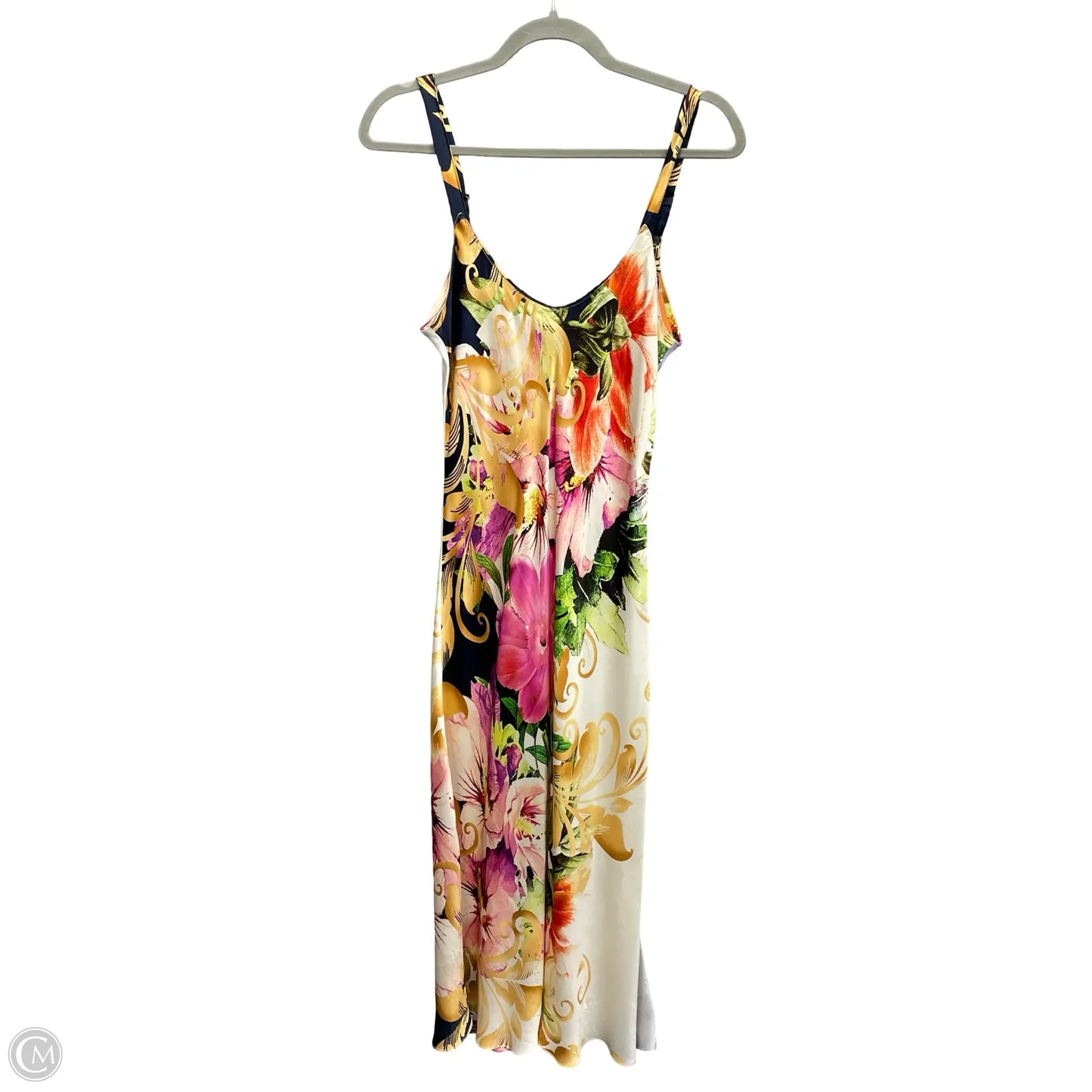 Dress Casual Midi By Clothes Mentor In Floral Print, Size: M
