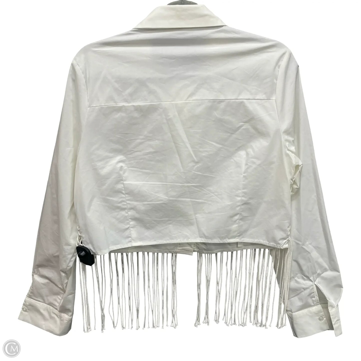 Top Long Sleeve By Line & Dot In White, Size: L