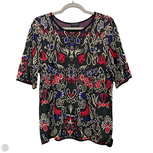Top Short Sleeve By Carlisle In Multi-colored, Size: L