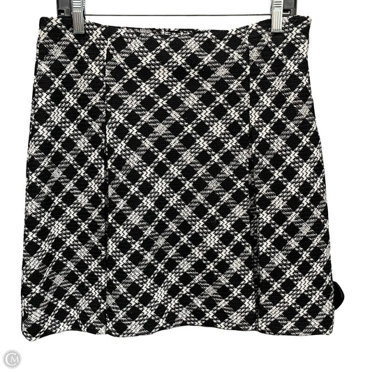 Skirt Designer By Karl Lagerfeld In Black & White, Size: 8