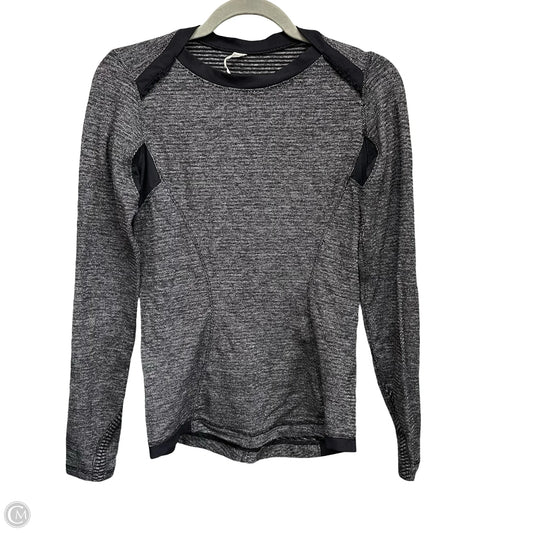 Athletic Top Long Sleeve Crewneck By Lululemon In Grey, Size: 6