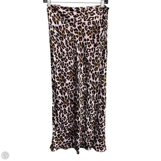 Skirt Midi By Urban Outfitters In Black & Purple, Size: M
